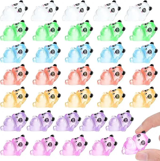 35 Pcs Mini Panda Figurines Luminous Cute Animals Landscape Decoration Mini Resin Animals Figures Glow in The Dark for DIY Ornament Craft Party Cake Topper by GreenHaven Gardens