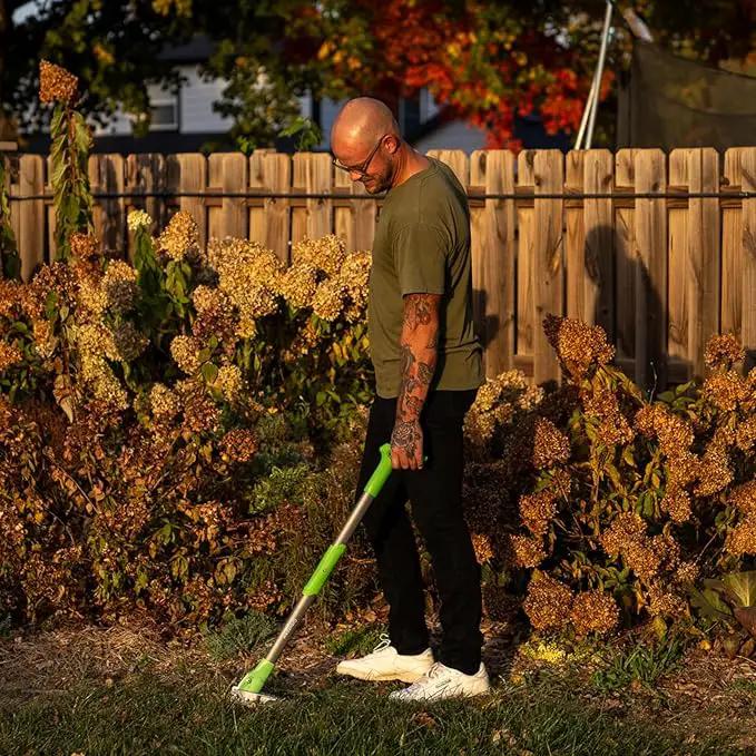 Grootpow WP5 Heavy Duty Weed Puller Tool, Stand Up Dandelion Weeder with 40" Handle, 3 Claws & Fiberglass Foot Pedal, Weeding Tool Made with Cast-Iron, Easily Remove Weeds Without Bending or Kneeling by GreenHaven Gardens