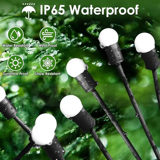 2025 Solar Lights Outdoor Waterproof, 2 Pack Solar Garden Lights, Solar Firefly Lights Outdoor Waterproof, Solar Twinkle Swaying Fairy Light for Yard Patio Pathway Garden Decoration (Cool White) by GreenHaven Gardens