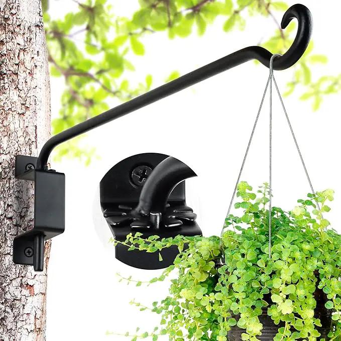 Qiang Ni Swivel Plant Hanger Bracket: Bird Feeder Hanger for Outdoor Wall Mount (16 - B, 16 Inch) by GreenHaven Gardens