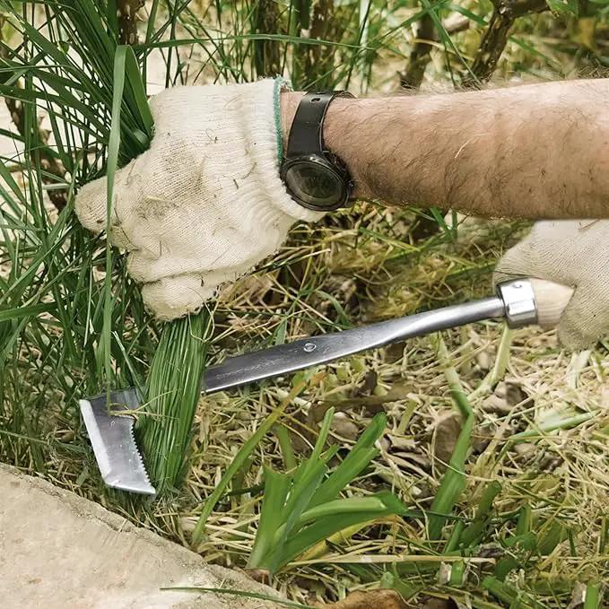 Hand Weeder Puller Tool, Dandelion Fork Weeding Knife Tool - 2023 New Garden Tool for Weeders Easy Quick Clean Removal Root Digging - Original Multi Use Rust-Resistance (13in) by GreenHaven Gardens