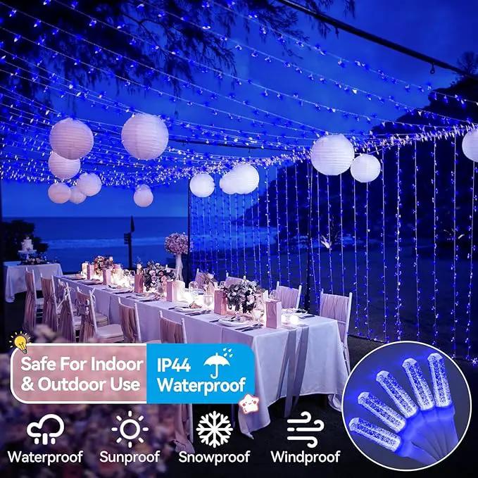 Heceltt 1140 LED 449 FT String Lights Outdoor, 8 Modes Easter Lights Plug in, IP44 Waterproof Led String Lights with Timer and Memory for Yard Party Garden Wedding Decorations (Blue) by GreenHaven Gardens
