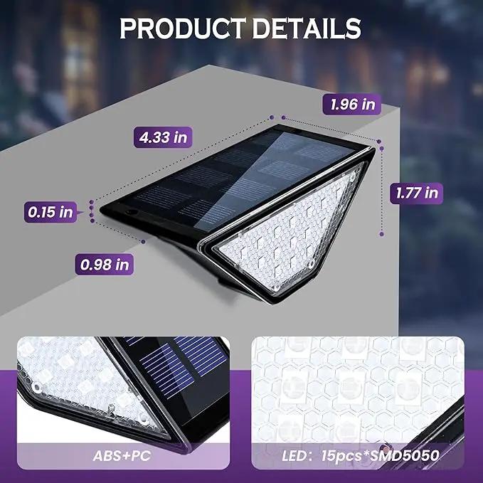 SOLPEX Solar Step Lights for Outside, 24 LEDs Solar Stair Lights Outdoor Waterproof Decor for Porch, Front Door, Stair, Step, Deck, Fence, Balcony, Patio, Wall, Yard, Garden(12 Pack,RGB) by GreenHaven Gardens