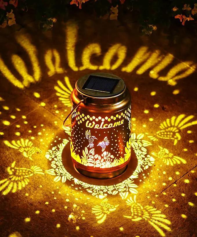 Nacome Bird Solar Lantern for Garden Decor: Waterproof Hanging Metal Decoration with LED Lights for Yard Lawn Porch Patio Landscape Pathway – Birthday Gifts for Mom Grandma Women by GreenHaven Gardens