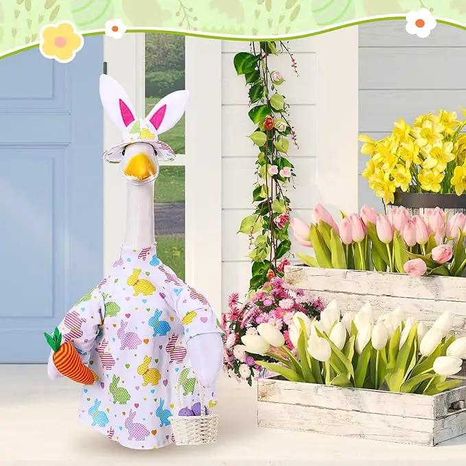 Easter Goose Outfit Goose Clothes for 23" High Cement or Plastic Goose Lawn Goose Clothing, Porch Goose Clothes, Lawn Goose Outfit, Garden Goose Costume by GreenHaven Gardens