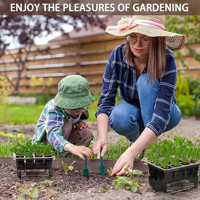 Seed Starter Trays Self-Watering - Kit with Humidity Dome, 5-Pack 60-Cell Plant Seedling Tray,Reusable Germination Trays for Indoor Gardening Seeds Growing Starting by GreenHaven Gardens
