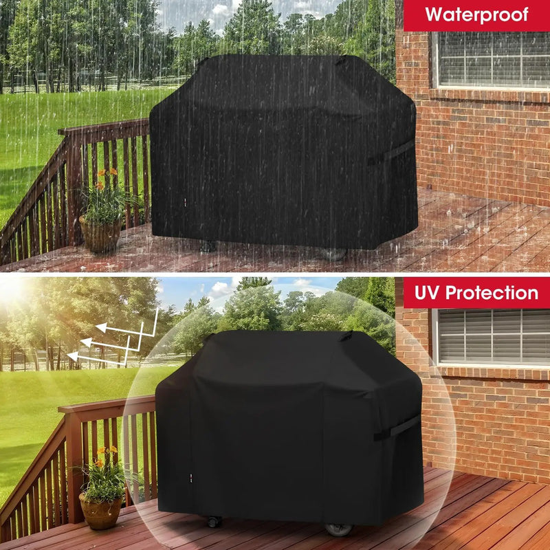 Unicook 65 Inch Grill Cover for Weber Genesis II 400 Series, 4 Burner BBQ Cover for Outdoor Grill, Heavy Duty Waterproof Fade Resistant, Compared to Weber 7131 by GreenHaven Gardens