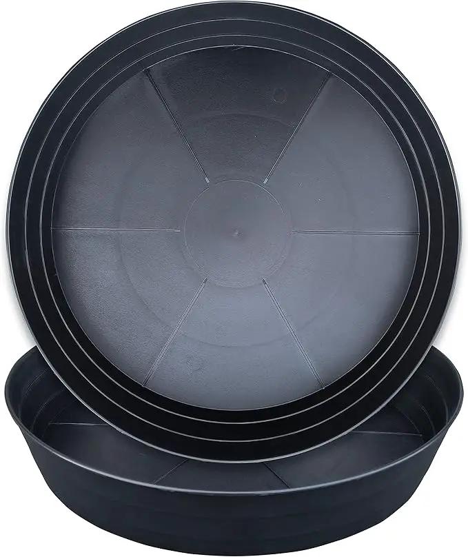 Plant Saucer 12 Inch 2 Pack 10 12 14 16 18 20 25, Plastic Plant Trays for Pots，Extra-Deep Plant Water Dray Tray, Bird Bath Bowl, Heavy Flower Plant Saucers Indoors and Outdoor No Holes by GreenHaven Gardens