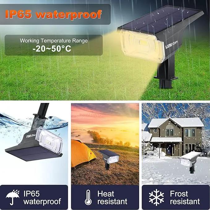 40 LEDs Spotlights,IP65 Waterproof Solar Powered Landscape Spotlights 2-in-1 Wall Light, Outdoor Landscaping Lights Auto On/Off for Yard Garden 2Pack Warm-White by GreenHaven Gardens