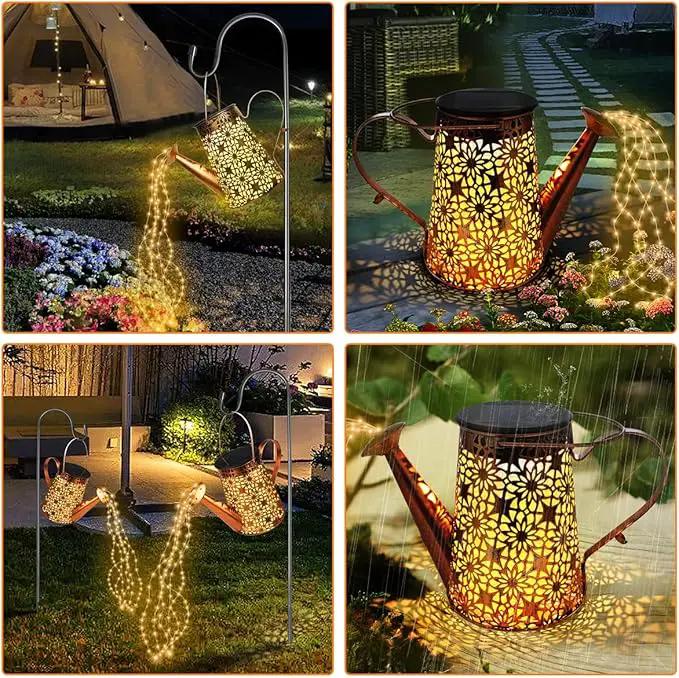 Solar Watering Can with Lights - Outdoor Waterproof Solar Landscape Lights for Garden Patio Yard Pathway (2 Pack) by GreenHaven Gardens