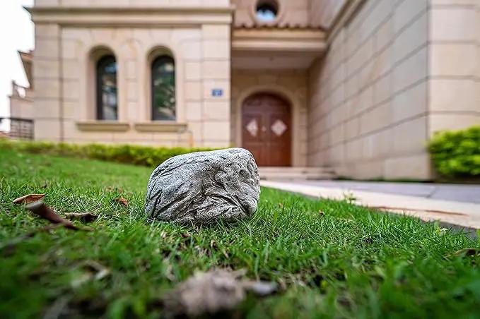 Hide-A-Key Fake Rock Security Safe Storage,Looks and Feels Like a Real Rock Spare Key,Safely Hiking Your Spare Key Outdoor,Yard or Garden Diversion Safes,Outdoor Statue. by GreenHaven Gardens