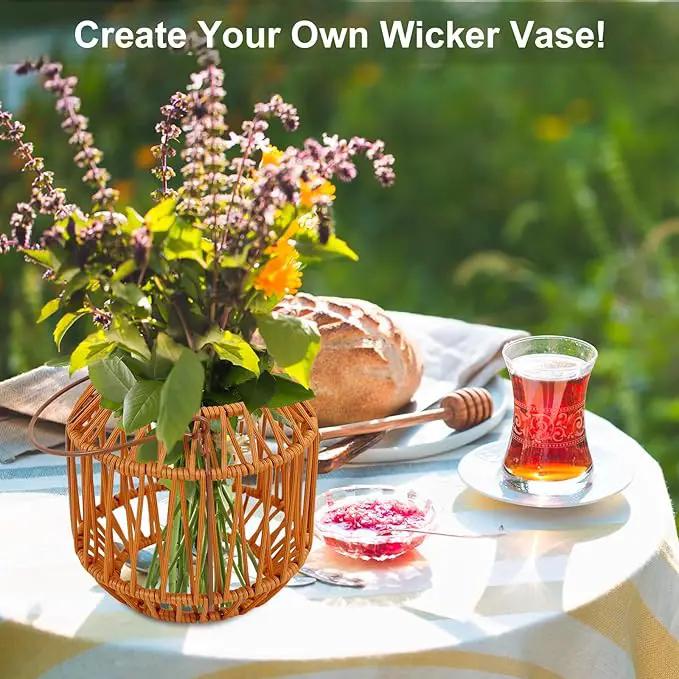 Solar Lanterns,Solar Boho Lanterns Outdoor Waterproof Wicker Lights for Outside Hanging Rattan Lights Outdoor Woven Lamp Decoration for Garden,Yard,Patio,Porch,Trees,Lawn,Pathway,2 Pack by GreenHaven Gardens
