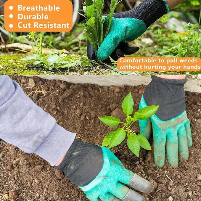 Gardening Tools - 11Pcs Heavy Duty Garden Tool Set with Non-Slip Rubber Grip,Aluminum Alloy Starter Kit with Garden Bag, Durable, Ergonomic, Ideal Gardening Gifts for Women, Mom, Men by GreenHaven Gardens