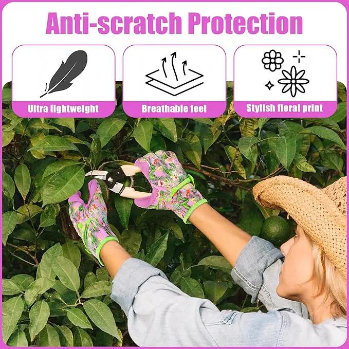 HANDLANDY Women Safety Work Gloves Utility Touch Screen Working Grip Glove for Yardwork Gardening Breathable Mechanic Gloves by GreenHaven Gardens