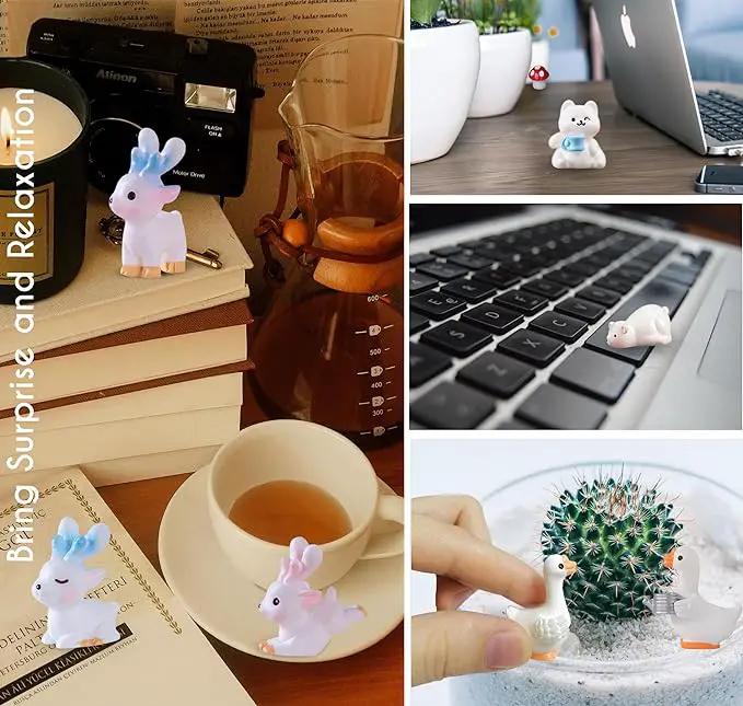 Mini Resin Animals Variety Pack to Hide for Prank Tiny Resin Animals Bulk 100 PCS Figurines for Miniature Fairy Garden Accessories, Cake Topper Decor, Birthday Gift, Party Favors by GreenHaven Gardens