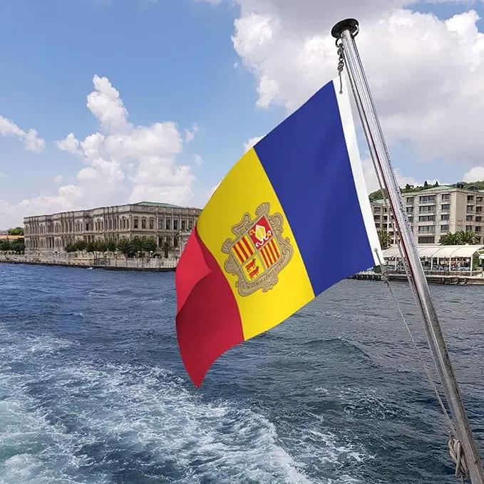 Andorran Flag Garden Yard House 2x3 ft Flags Double Sided Print Banner Indoor Outdoor Party Home Decorations for Boat Dorm House Balcony by GreenHaven Gardens