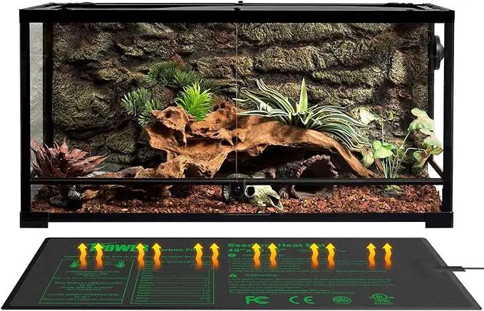 iPower 48” x 20.75” Seeding Heat Mat Upgraded Carbon Film Indoor Warm Hydroponic Plant Germination Starting Pad Durable Waterproof, 48" x 20.75", Black by GreenHaven Gardens