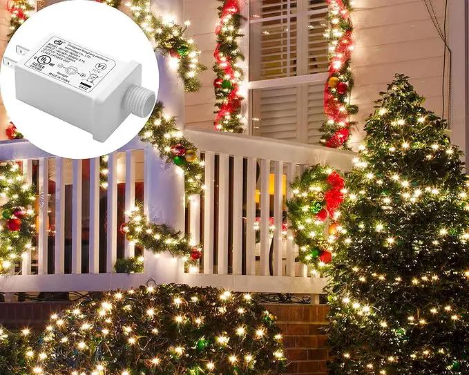 Replacement Yard Inflatable Adapter Power Supply Adaptor - 12V 1.0A 2Pcs - Inflatable Plug Replacement Class 2 Power Supply - White - for Christmas Tree Light/Thanksgiving Yard Blow Up Decorations by GreenHaven Gardens