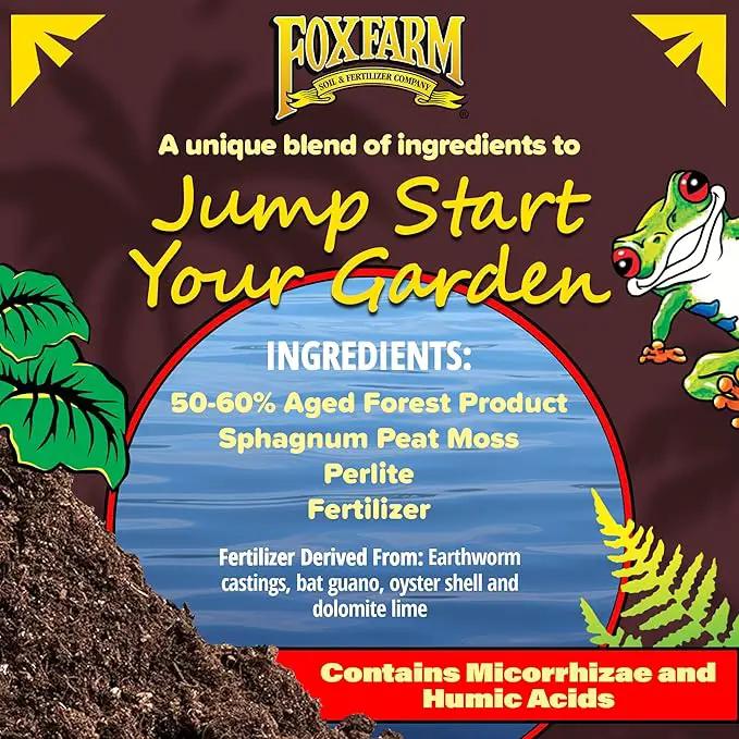 FoxFarm Happy Frog Potting Soil, 2cu ft - for Indoor/Outdoor Container Plants, Improves Root Efficiency, pH Adjusted for Optimal Nutrient Uptake - Contains Mycorrhizae and Humic Acids by GreenHaven Gardens