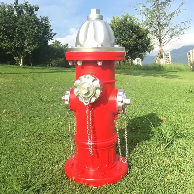 Fake Fire Hydrant for Dogs to Peed on, Dog Fire Hydrant Pee Post, 17.5" Backyard Decor Outdoor Statues Firefighter Gifts for Men (17.5") by GreenHaven Gardens