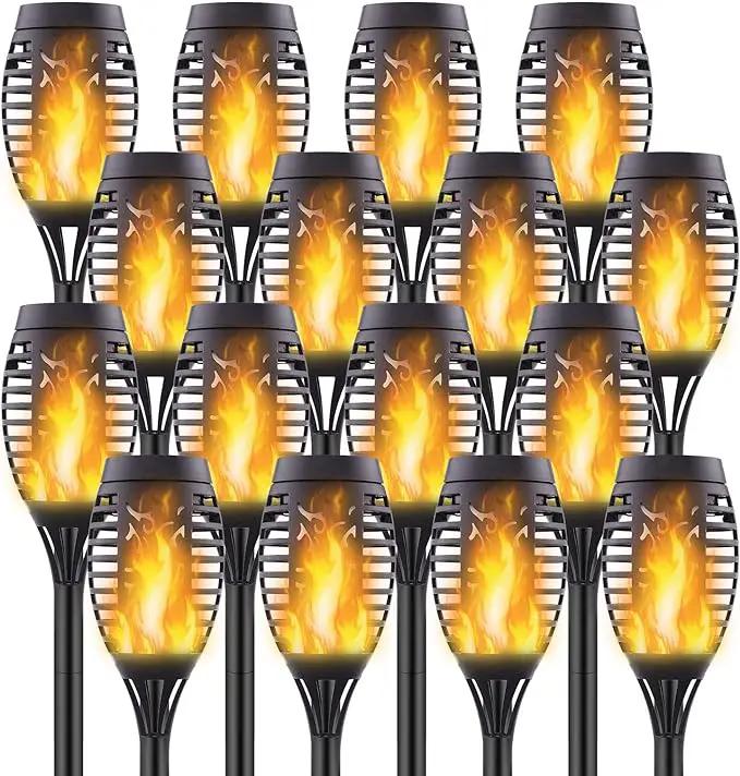 16 Pack Upgraded Solar Lights Outdoor, Mini Solar Torch Lights with Flickering Flames, Waterproof Landscape Decoration Dancing Flame Lights for Garden Pathway Yard, Auto On/Off Dusk to Dawn by GreenHaven Gardens