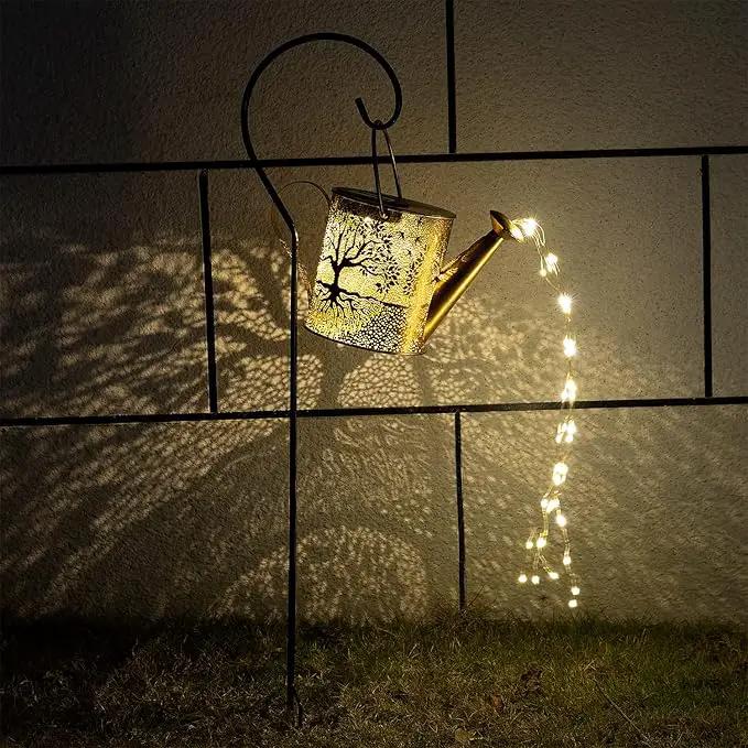 Solar Lights Outdoor Garden Decor, Large Waterproof Watering Can Landscape Lights Outside Decorations for Yard Front Porch Patio Backyard Gardening Gift for Mom Grandma Women Birthday by GreenHaven Gardens