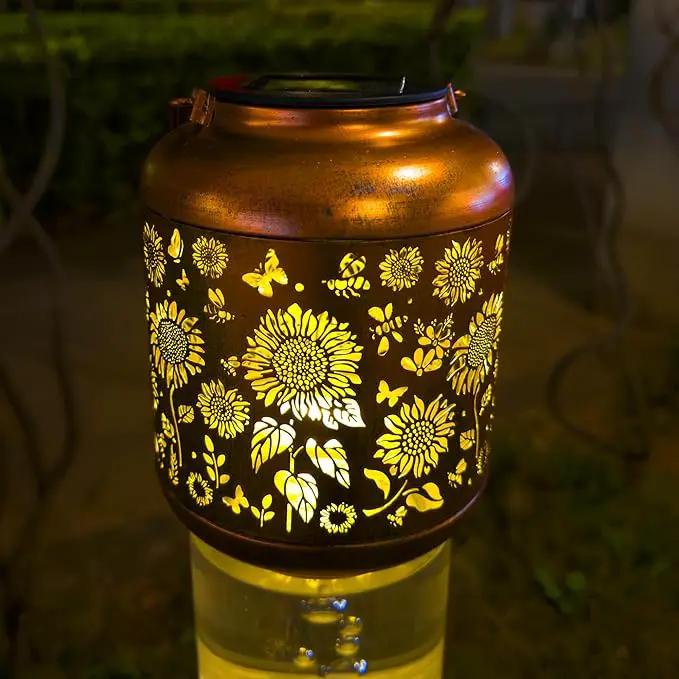 Solar Lanterns Outdoor Waterproof, Sunflower Gifts for Women Grandma Mom, Hanging Solar Lights for Backyard Porch Patio Table Yard Balcony Lawn Pathway, Mothers Day Gifts by GreenHaven Gardens