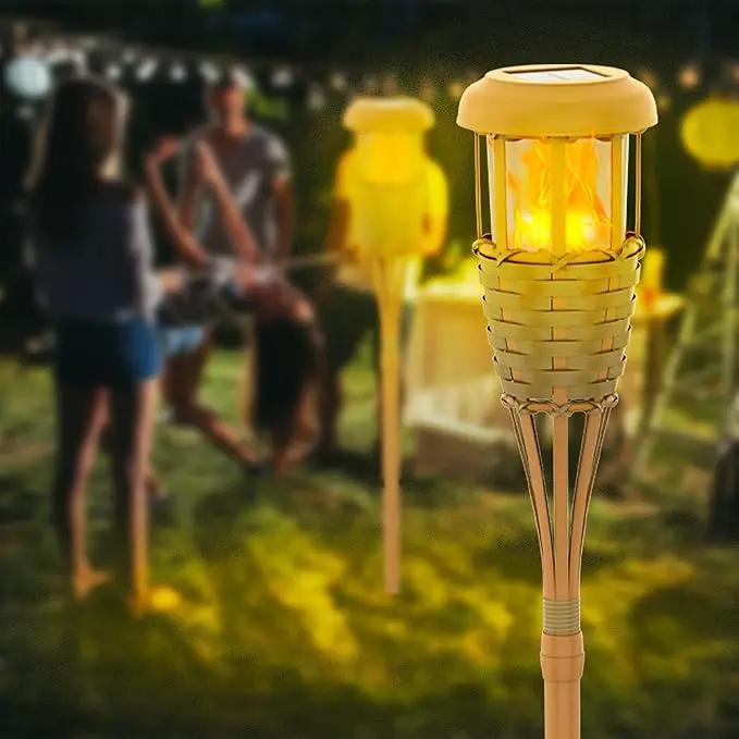 Solar Outdoor Lights, Solar Torch Lights Outdoor Flickering Flame, Outdoor Decorations for Patio Path Yard - 6 Pack by GreenHaven Gardens