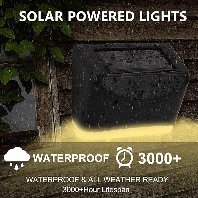MAGGIFT 12 Pack Solar Deck Lights, Outdoor Solar Powered Fence Step Lights, Deck Lights Waterproof Outside Night Lights Decor for Steps Stairs Walkway Garden Fences Wall, Warm White by GreenHaven Gardens