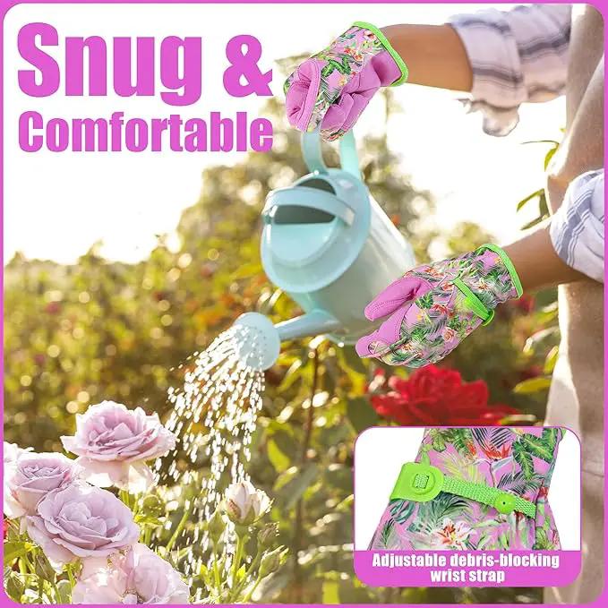 HANDLANDY Women Safety Work Gloves Utility Touch Screen Working Grip Glove for Yardwork Gardening Breathable Mechanic Gloves by GreenHaven Gardens