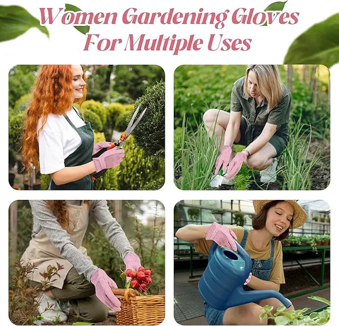 HANDLANDY Women Safety Work Gloves Utility Touch Screen Working Grip Glove for Yardwork Gardening Breathable Mechanic Gloves by GreenHaven Gardens