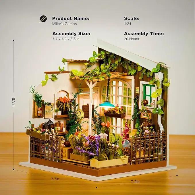 Rolife 1:20 Miniature House Kits-Tiny House Kit-DIY Miniature Dollhouse Kits for Adults-Model Building Craft Kits-Hobbies Gifts for Women and Men by GreenHaven Gardens