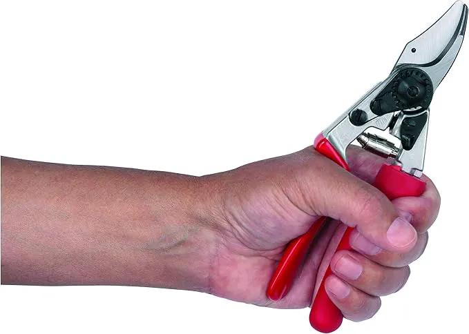 Felco F17 Pruning Shears – 7.9" Garden Clippers with Revolving Handle for Left-Handed Users | Hand Pruners for Gardening | Garden Tool Cutter with Forged Aluminum Body, Bypass & Anvil Blades by GreenHaven Gardens