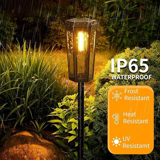KINKAI Solar Pathway Lights Outdoor - 6 Pack Solar Garden Lights Driveway Light Landscape Lighting for Outside Walkway Patio Sidewalk Yard (Warm Light) by GreenHaven Gardens