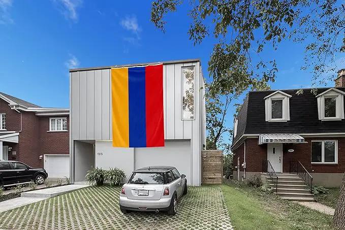 Armenia Extra Large Flag 10x15FT Giant Armenian National Polyester Flag With 5 Grommets For Patriotic Armenian Themed Festival Events Party Decoration (Armenia, 10x15FT) by GreenHaven Gardens