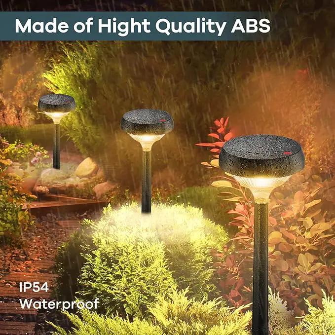 Linkind Solar Pathway Lights 8 Pack, Solar Lights Outdoor, Warm White Solar Path Lights Waterproof, Solar Lights for Walkway Yard Landscape Garden by GreenHaven Gardens