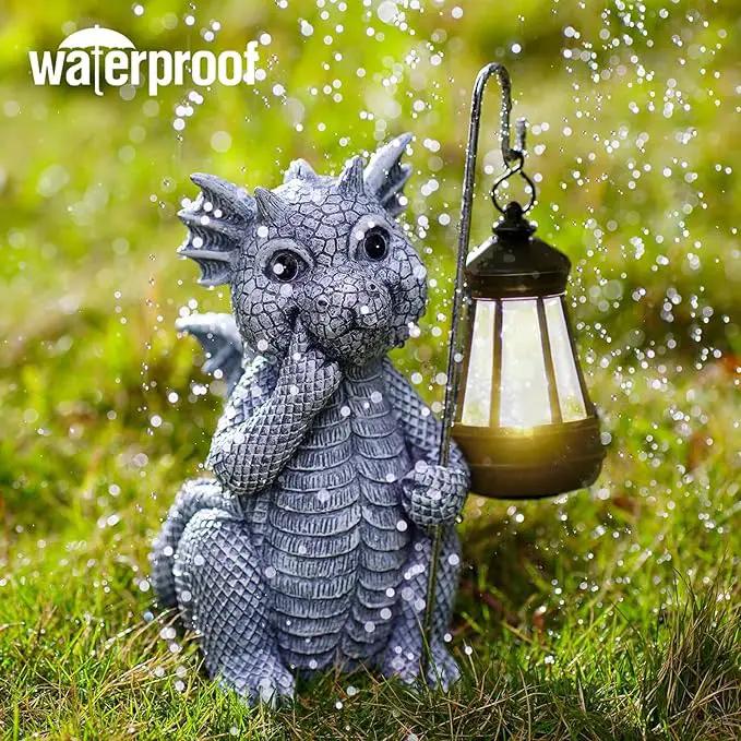 Solar Garden Decor Statues Figurine: Garden Art for Patio Balcony Yard Lawn - Unique Christmas Birthdays Gifts for Mom Grandma Women Wife Sister by GreenHaven Gardens