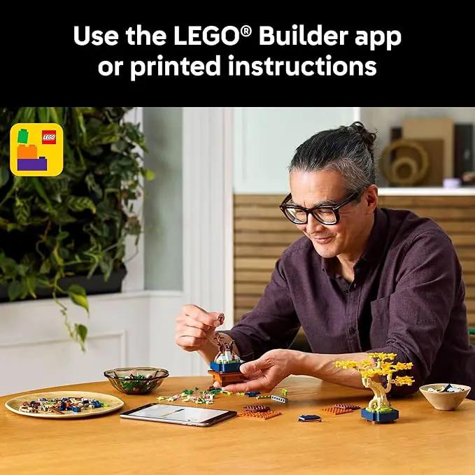 LEGO Botanicals Mini Bonsai Trees Building Set - Artificial Bonsai Tree Building Blocks for Adults, 18+ - DIY Home and Office Decor for Men and Women - Gift for Adults - 10373 by GreenHaven Gardens