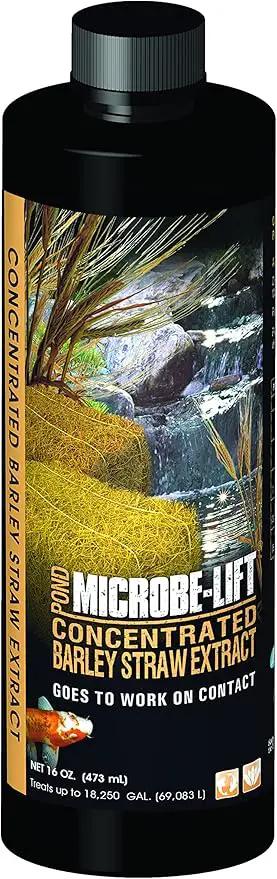 MICROBE-LIFT MLCBSE500 Concentrated Barley Straw Extract Conditioner for Ponds and Outdoor Water Garden, Safe for Live Koi Fish, Plants, and Decorations, 16 Ounces by GreenHaven Gardens
