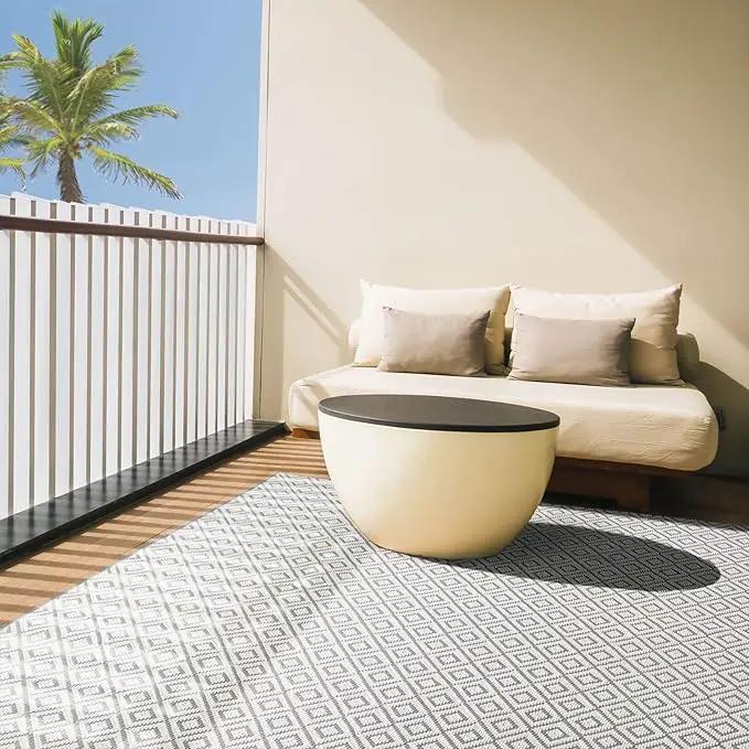 Home Dynamix Tripoli Lydia Geometric Area Rug, Gray/Cream, 6'6"x9'6" Rectangle by GreenHaven Gardens