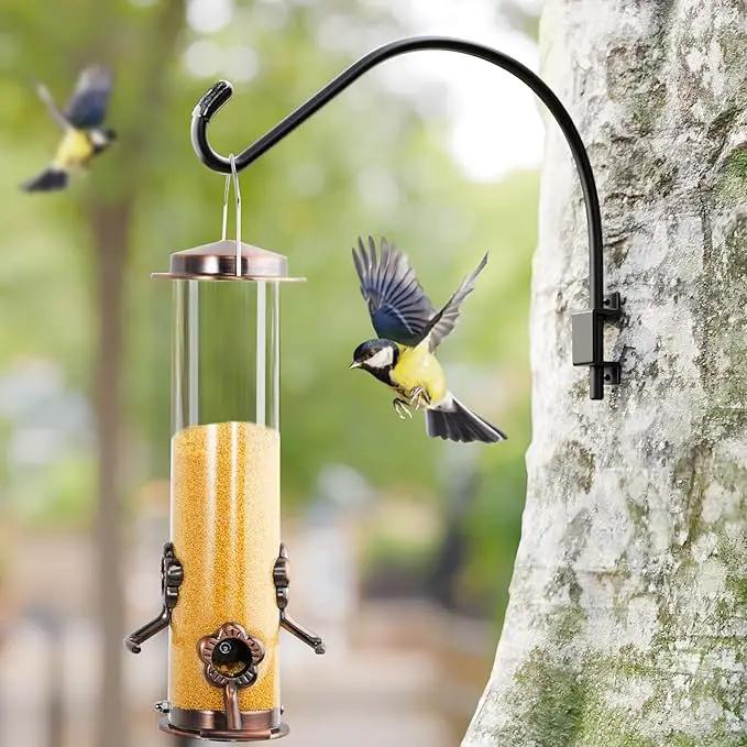 16 Inch Swivel Plant Hanger: Heavy Duty Hook for Bird Feeder, Plant, Flower Basket, Lantern, Wind Chime & More - Versatile Hanging Brackets Outdoor/Indoor Use Up to 22LB by GreenHaven Gardens
