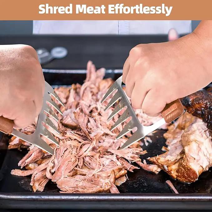 Metal Meat Shredder Claws - BBQ Grilling Gifts for Men & Women, Shredding Claws for Pulled Pork - Christmas Gifts for Dad, Father, Husband by GreenHaven Gardens
