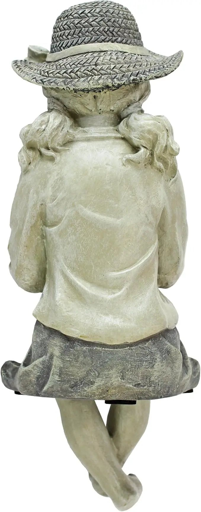Design Toscano Big Catch Fisherwoman Nellie Girl with Fishing Pole Garden Statue, Small 11 Inch Tall, Cast Stone Resin, Two Tone Stone Finish by GreenHaven Gardens