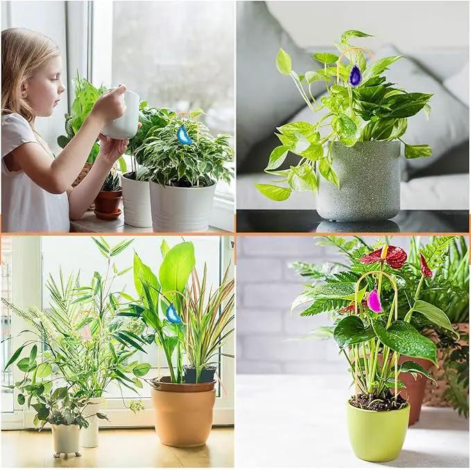 Zopeal 4 Pack Small Metal Plant Trellis Indoor 17 Inch Mini Gold Garden Trellis Potted Plant Support Stake Houseplant Trellis with Agate for Indoor Outdoor Climbing Plants Vine Flower Pot Plant Decor by GreenHaven Gardens