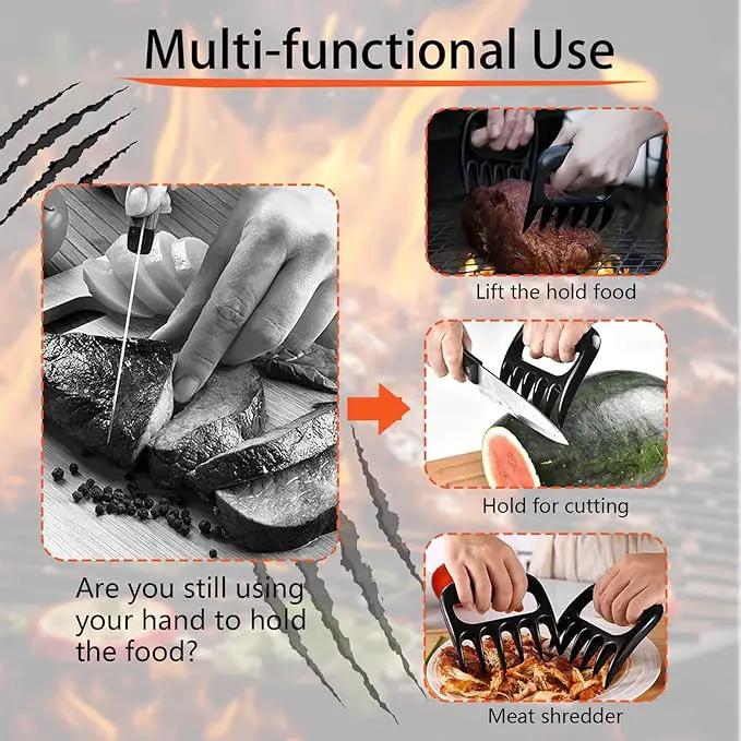 Meat Shredder Claws, Pulled Pork Claws for Meat Shredding, Chicken Shredder Tool Barbecue Accessories Gift for Men, Pack of 2 by GreenHaven Gardens