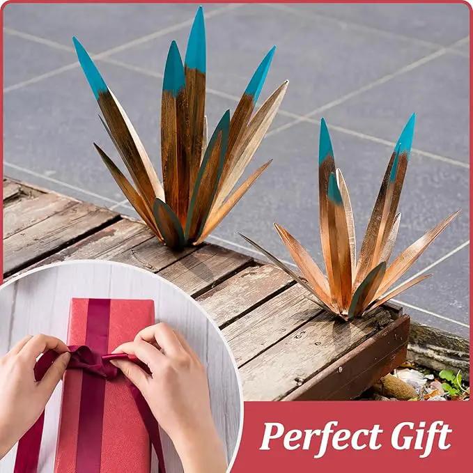 2pcs Metal Tequila Country Sculpture DIY Tequila Plant Home Decor Country Tequila Garden Ornament Indooutdoor Statuette Patio Lawn Patio Stake Decoration Gift to The Garden 12“ by GreenHaven Gardens
