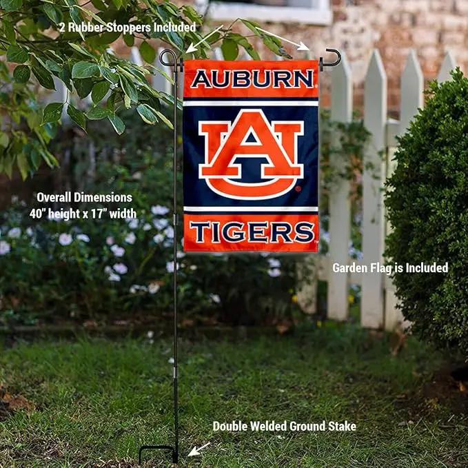 College Flags & Banners Co. Auburn Garden Flag with Stand Holder by GreenHaven Gardens