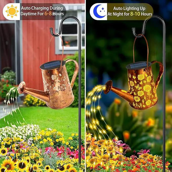 Solar Watering Can Lights, Sunflower Mother's Day Gifts for Women Mom Grandma Birthday, Large Hanging Solar Lantern Waterproof Outdoor Garden Decorations for Yard Porch Landscape Patio Pathway by GreenHaven Gardens