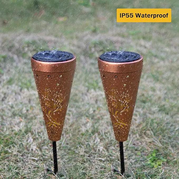 Tree of Life 2 Pack Solar Pathway Lights - Outdoor Waterproof Garden Decor, Pathway Landscape Lights for Backyard Patio Path Yard Lawn Walkway by GreenHaven Gardens