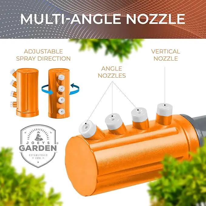 Joeys Sprinkler for Yard, Rotating Garden Sprinkler for Large Area Coverage, Lawn and Yard Sprinklers (Orange) by GreenHaven Gardens